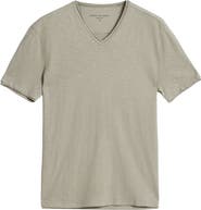 John Varvatos Miles Slub Organic Cotton V-Neck T-Shirt
