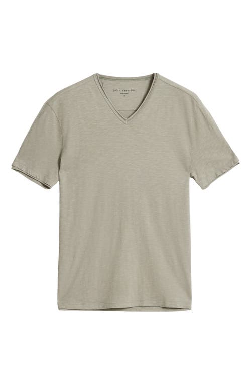 John Varvatos Men's Miles Slub V-neck T-shirt In Spruce