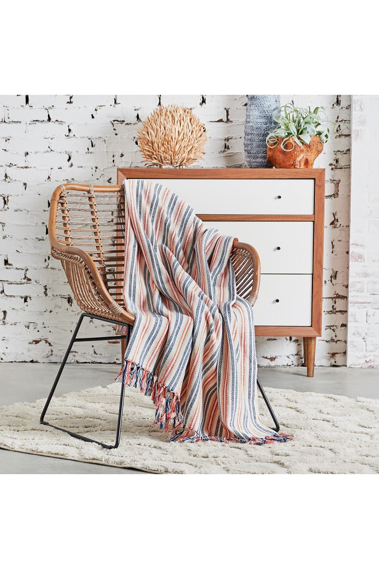 50" x 60" Hugo Woven Throw, Alternate, color, Orange