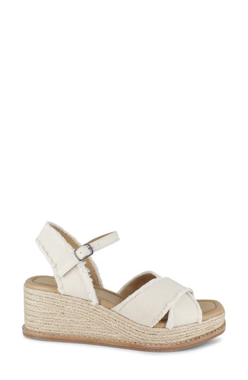 Splendid Women's Danny Ankle Strap Espadrille Platform Wedge Sandals In Linen