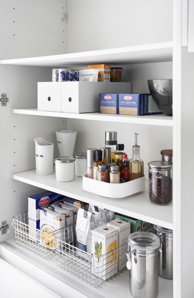 Yamazaki Square Lazy Susan, Alternate, color, White