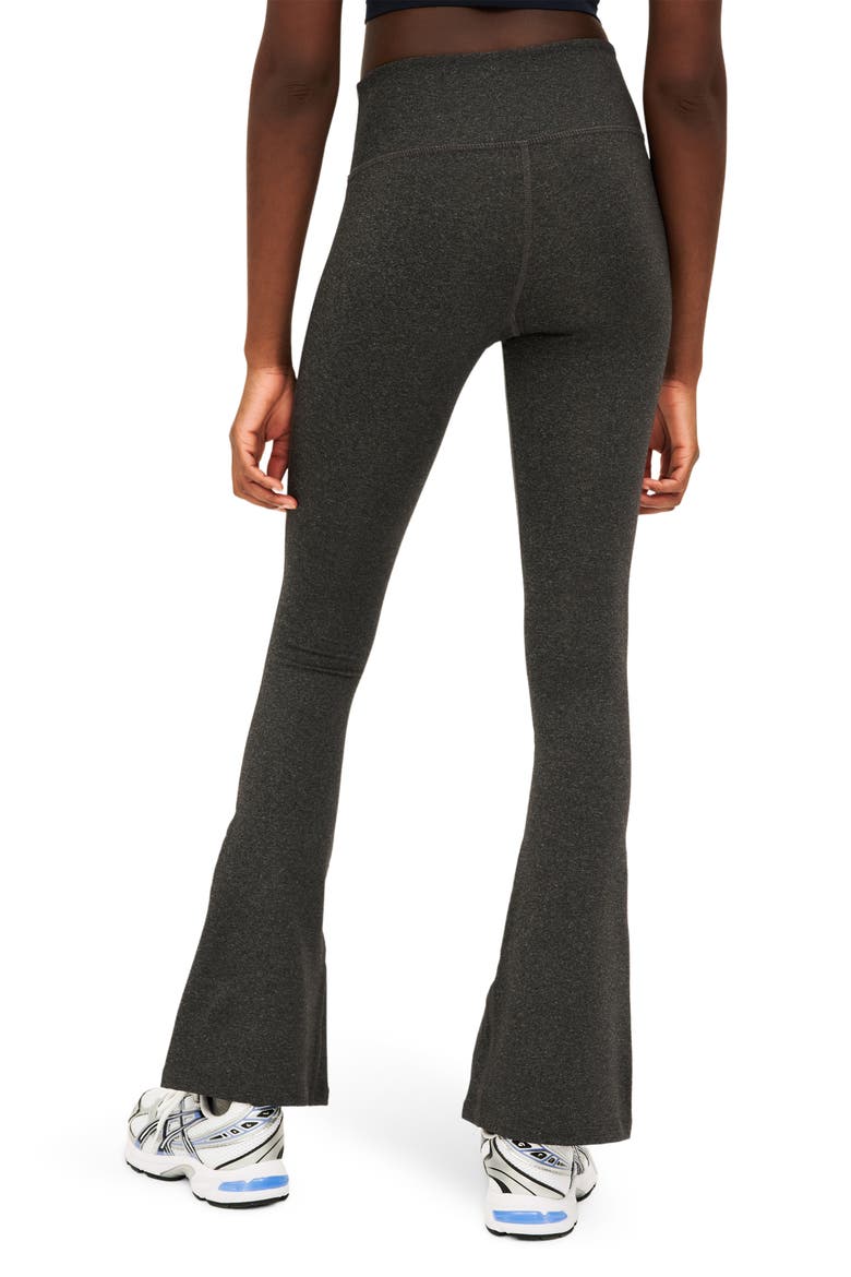 Raquel Flared Active Leggings, Alternate, color, HEATHER GREY
