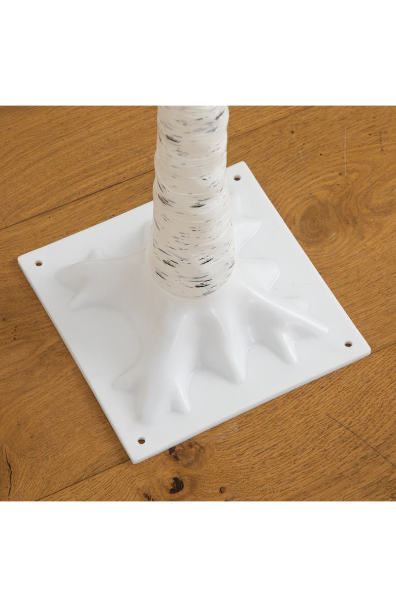 NEARLY NATURAL 5-ft Pre-Lit Artificial Blooming Easter Egg Twig Tree with 18 Warm White LED Lights, Alternate, color, White