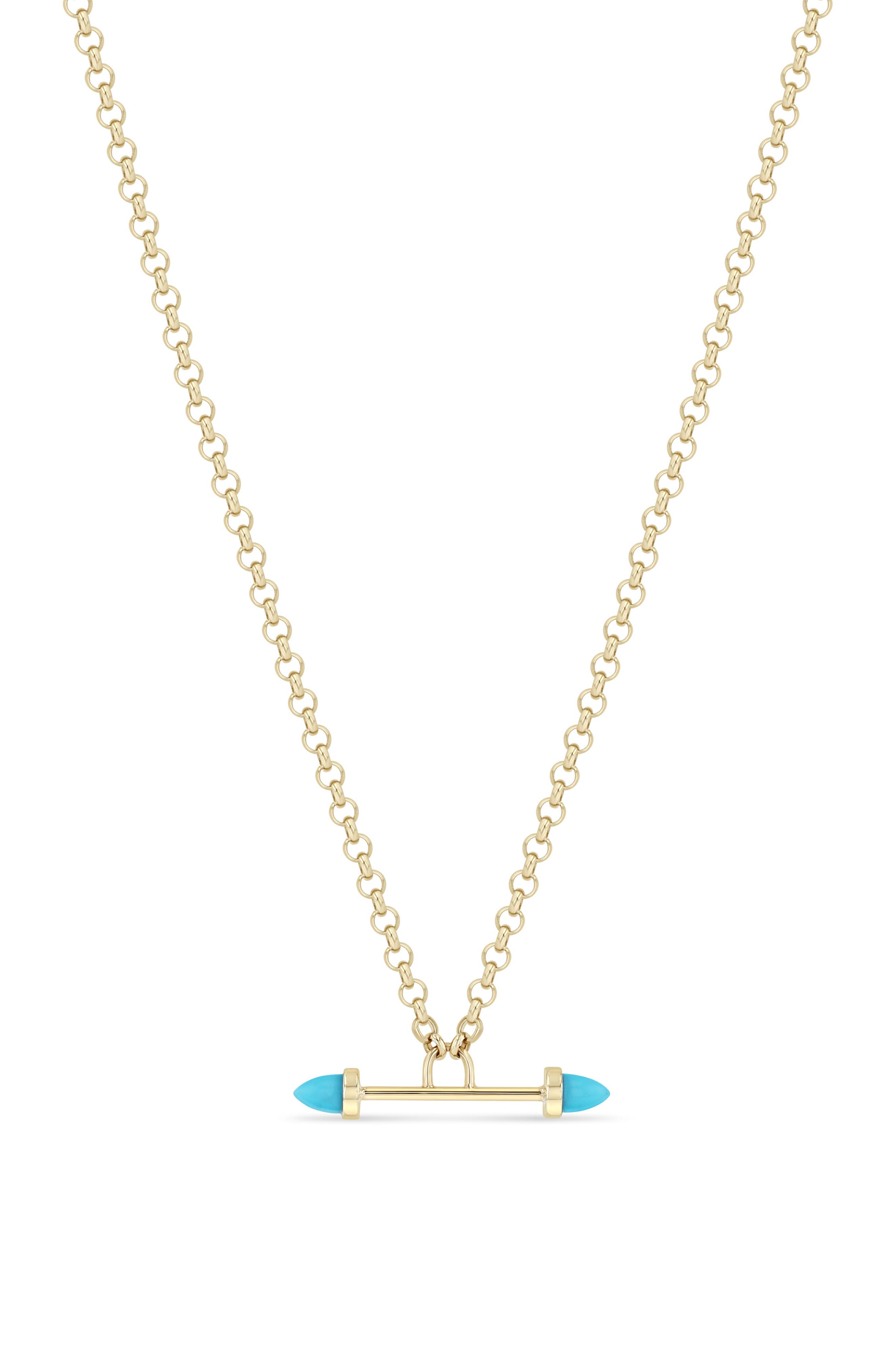 selected 14K YELLOW GOLD / TURQUOISE