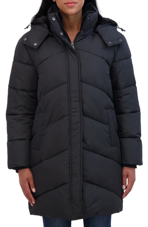 CITYSHOP QUILTED DOWN COAT ブラック　BLACK Moncler-Quilted-Down-A-Line-