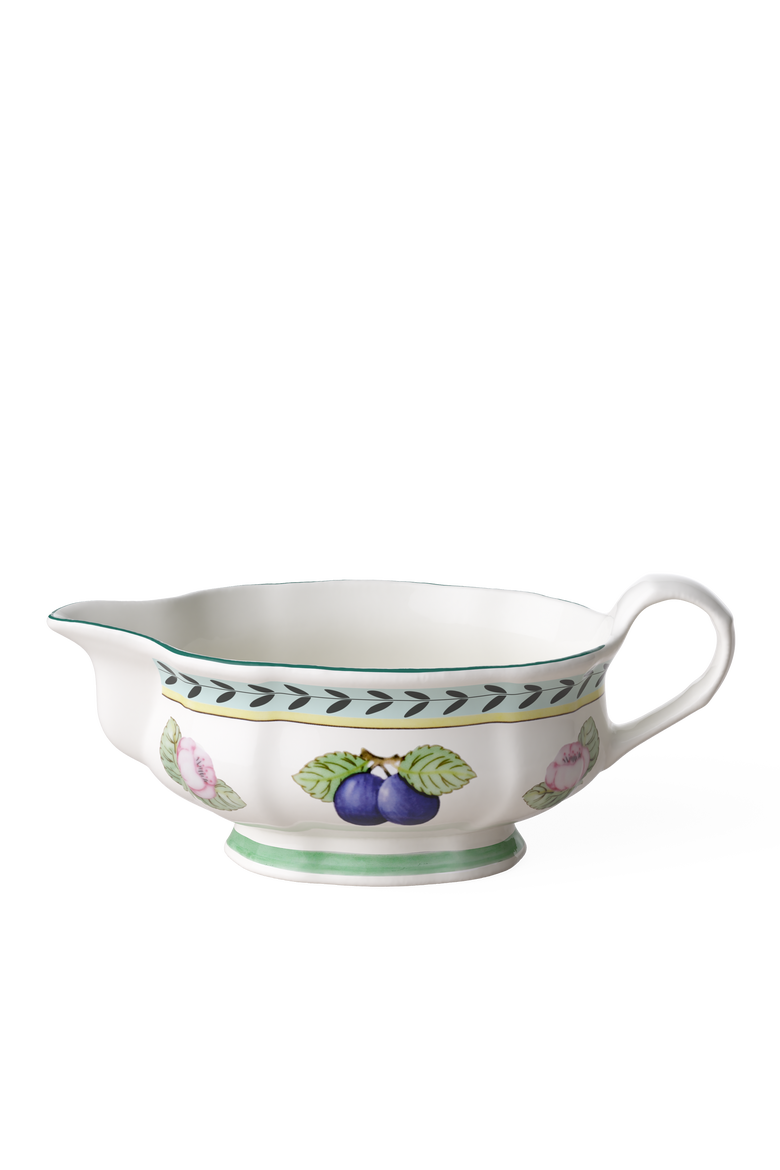 French Garden Fleurence Gravy Boat, Main, color, white