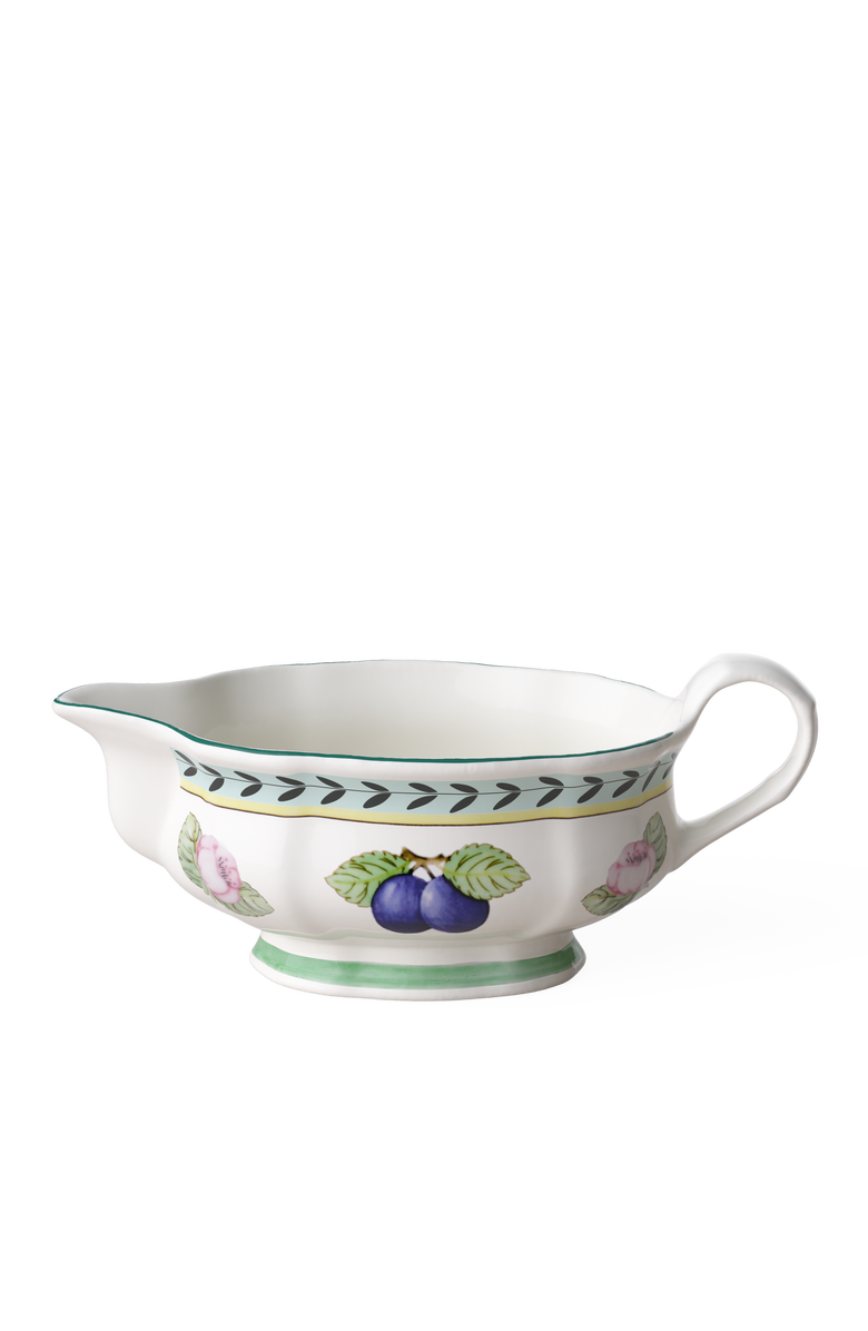 Villeroy & Boch French Garden Fleurence Gravy Boat, Main, color, White