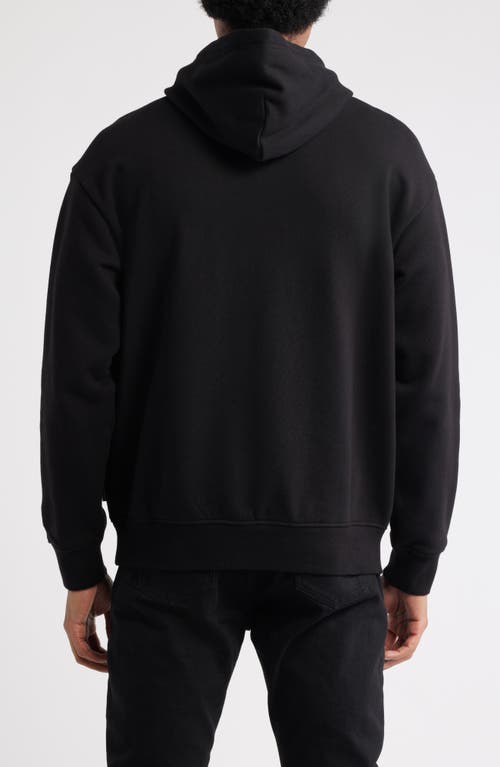 Icecream Coneman Cotton Graphic Hoodie In Black