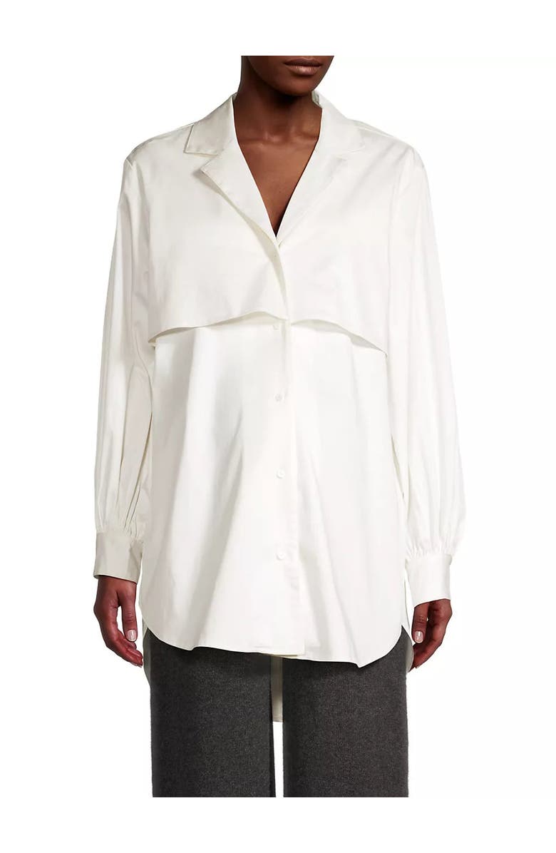 Emilia George Adele Trench Shirt, Main, color, White