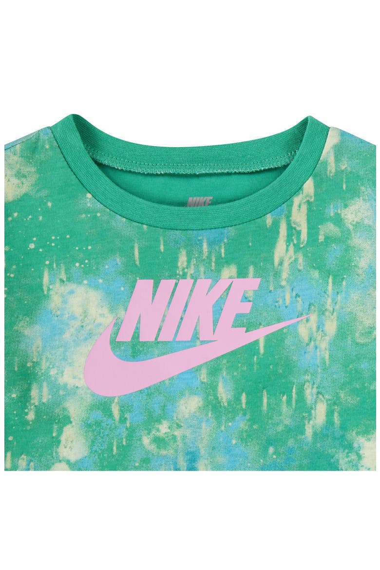 Boxy Graphic T-Shirt & Bike Shorts Set, Alternate, color, PINK RISE