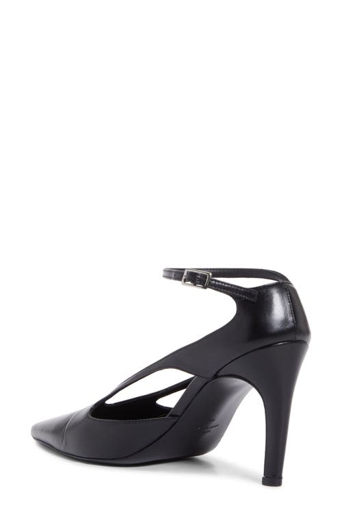 Totême Toteme Strappy Pointed Toe Pump In Black