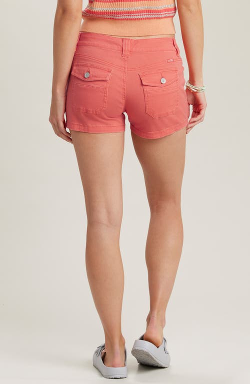 Shop Unionbay Delaney Stretch Twill Shorts In Coral Blush