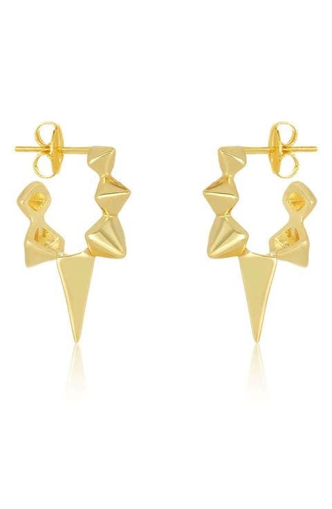 Gabriella Spiked Hoop Earrings