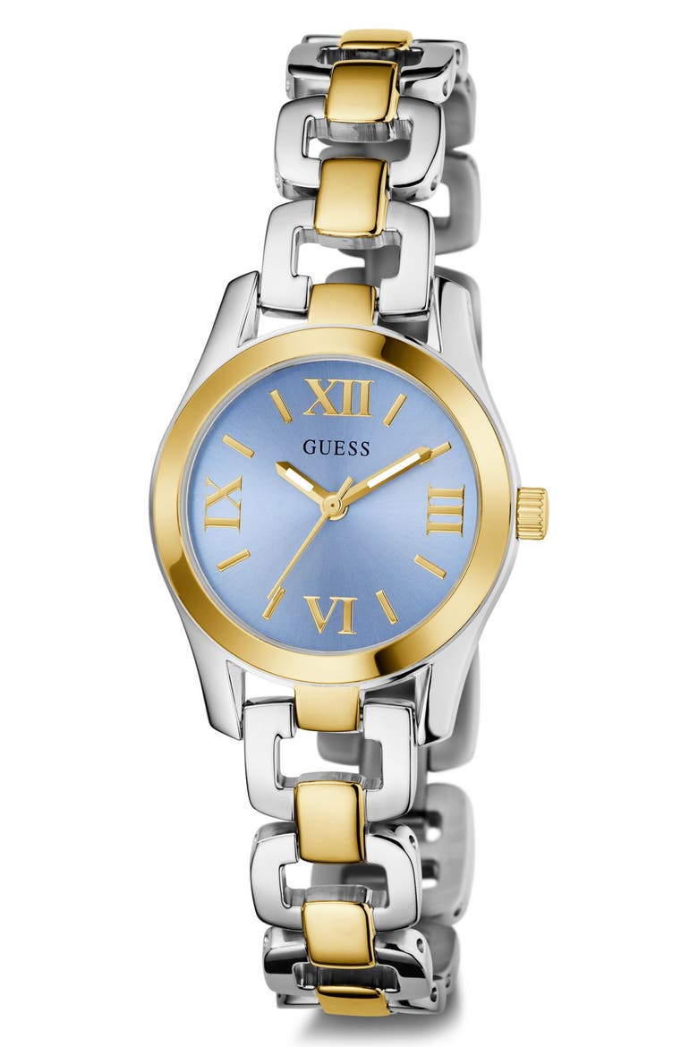 Veda Two-Tone Bracelet Watch, 28mm, Alternate, color, ICE BLUE