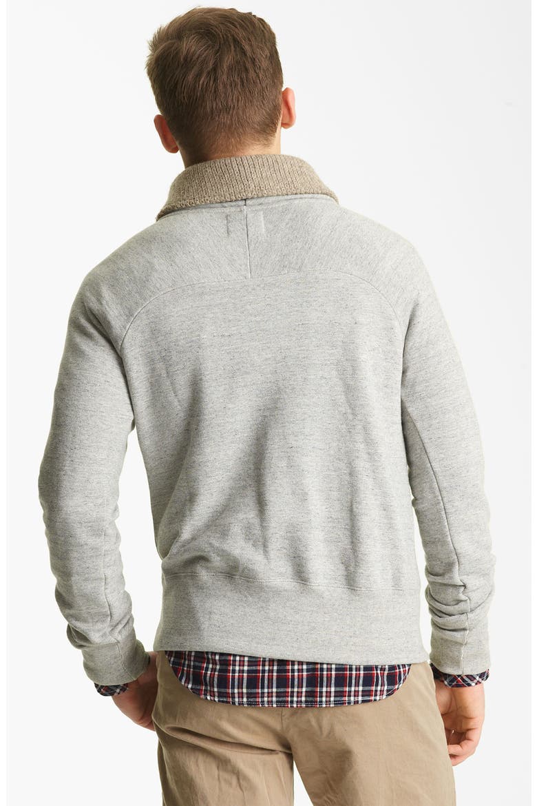 'Jackson' Shawl Collar Sweatshirt, Alternate, color, LIGHT GREY