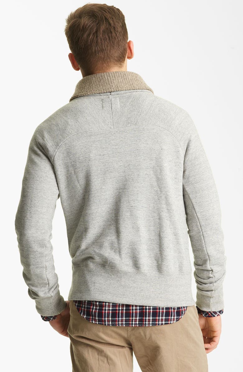 Billy Reid 'Jackson' Shawl Collar Sweatshirt, Alternate, color,