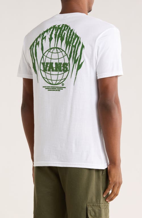 Vans Globetrodding Logo Graphic T-shirt In White