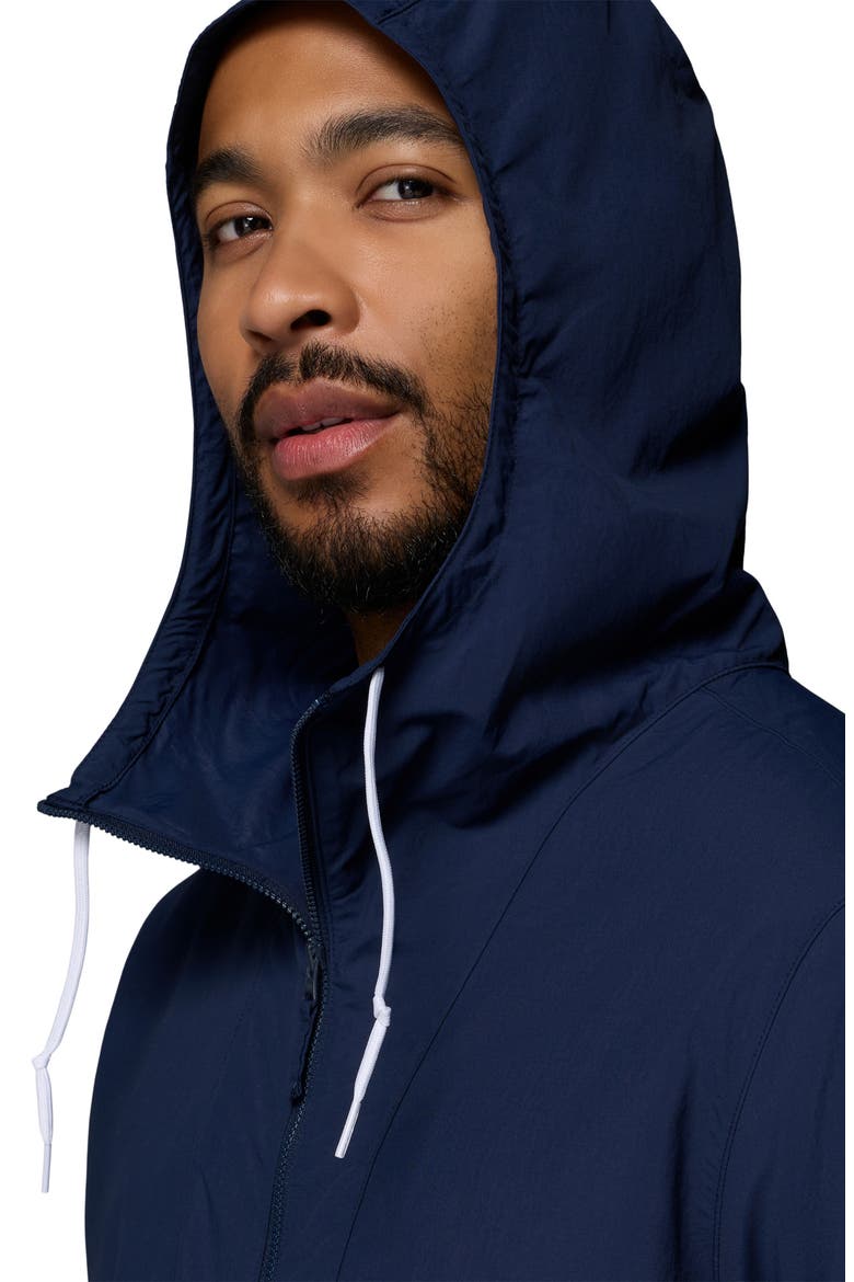 Spire Valley Water Repellent Windbreaker, Alternate, color, COLLEGIATE NAVY/ WHITE