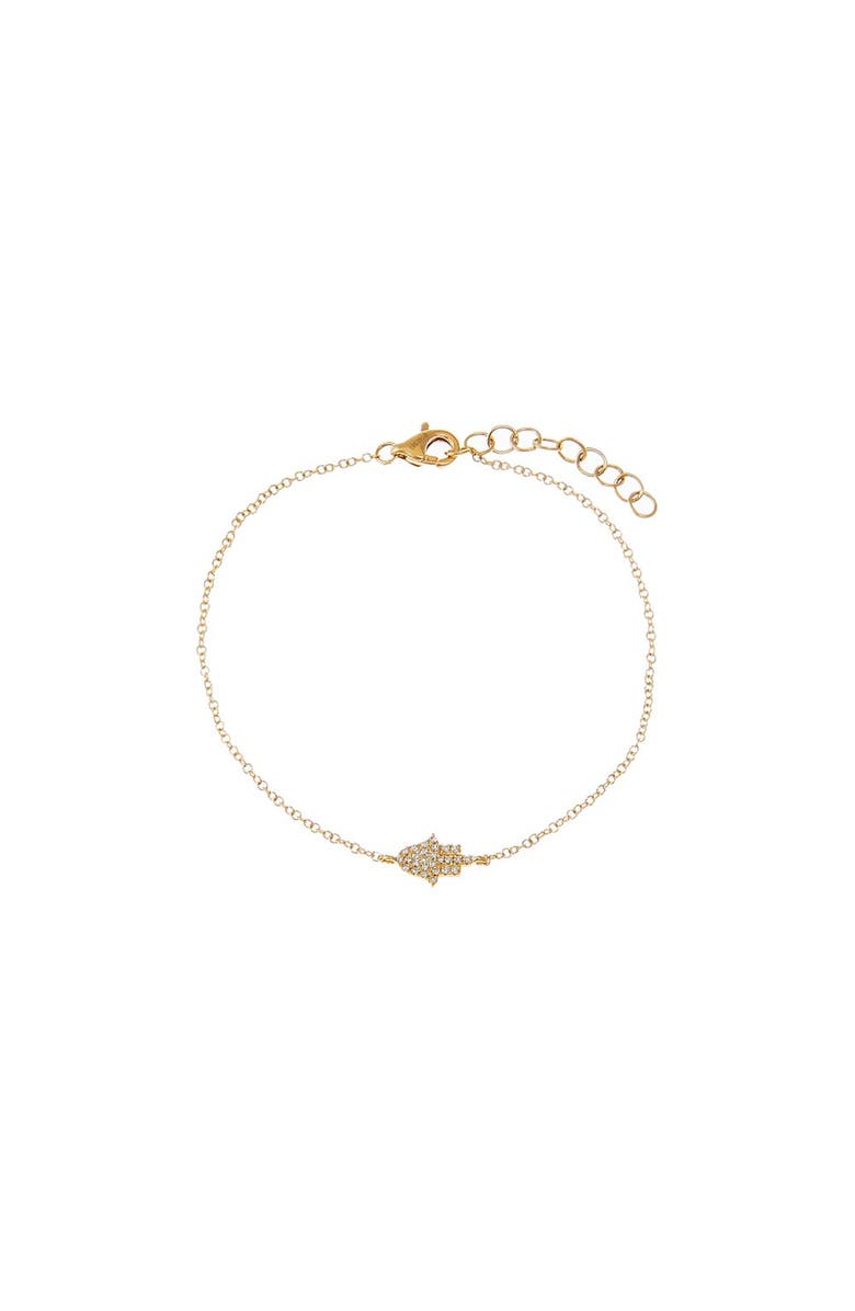 BY ADINA EDEN Diamond Pave Hamsa Bracelet 14K, Main, color, 