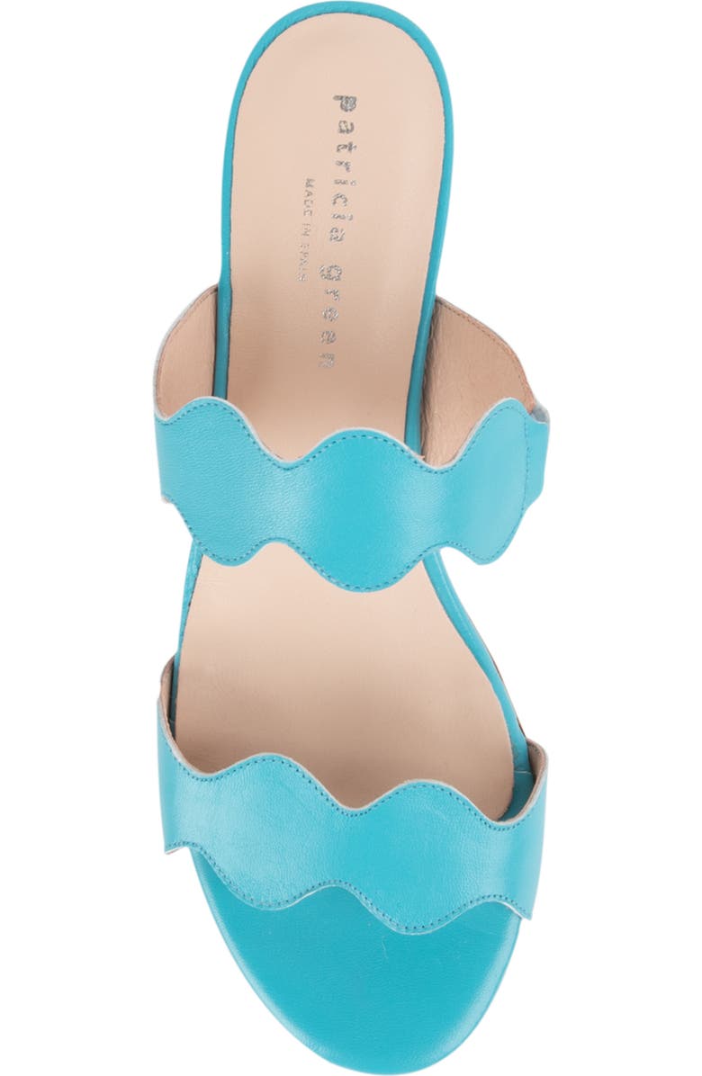 patricia green Palm Beach Slide Sandal, Alternate, color, Turquoise Leather