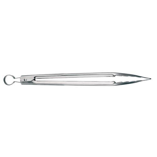 Cuisipro 9.5 Inch Stainless Steel Locking Tongs In Silver