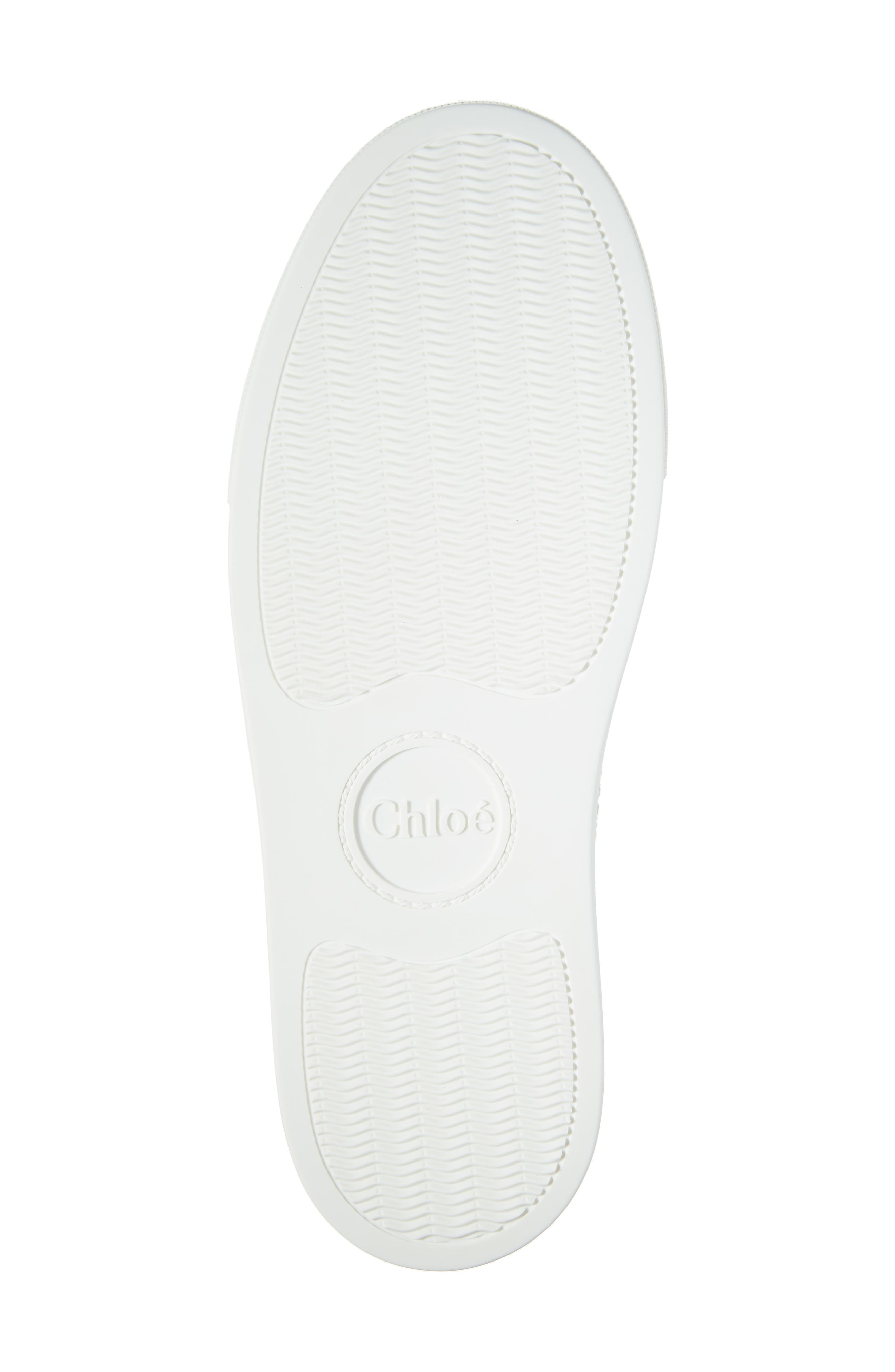 Chloé Lauren Crochet Trim Sneaker, Alternate, color, 