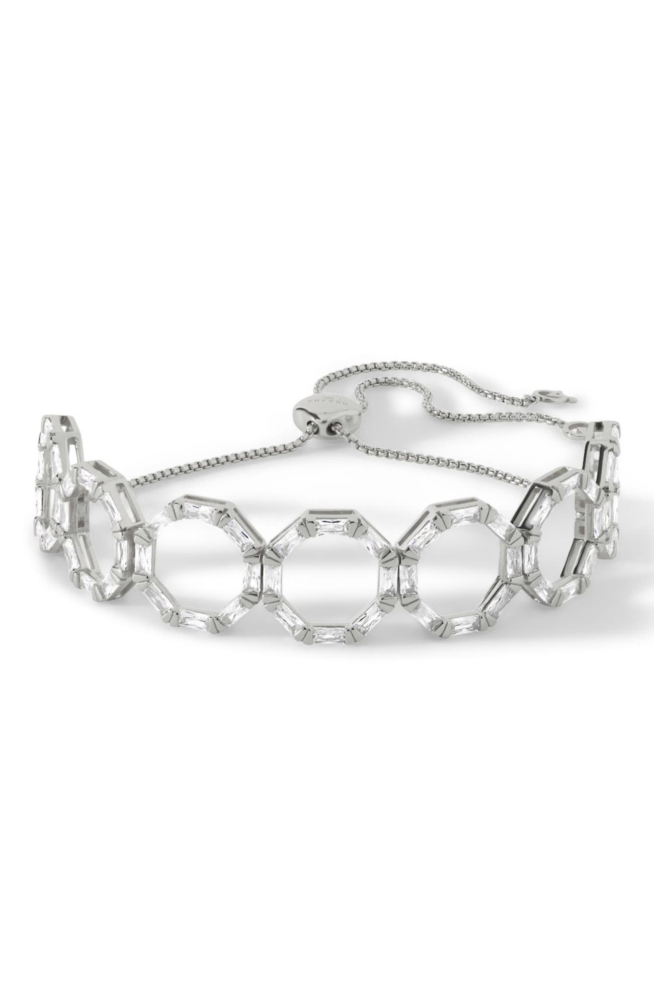 Sterling Silver/White CZ