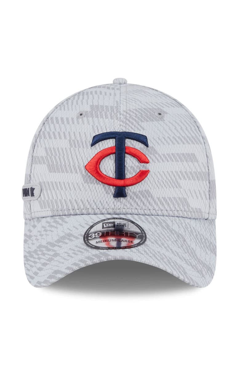 New Era Men's New Era Gray Minnesota Twins 2025 MLB Clubhouse 39THIRTY Flex Hat, Alternate, color, 