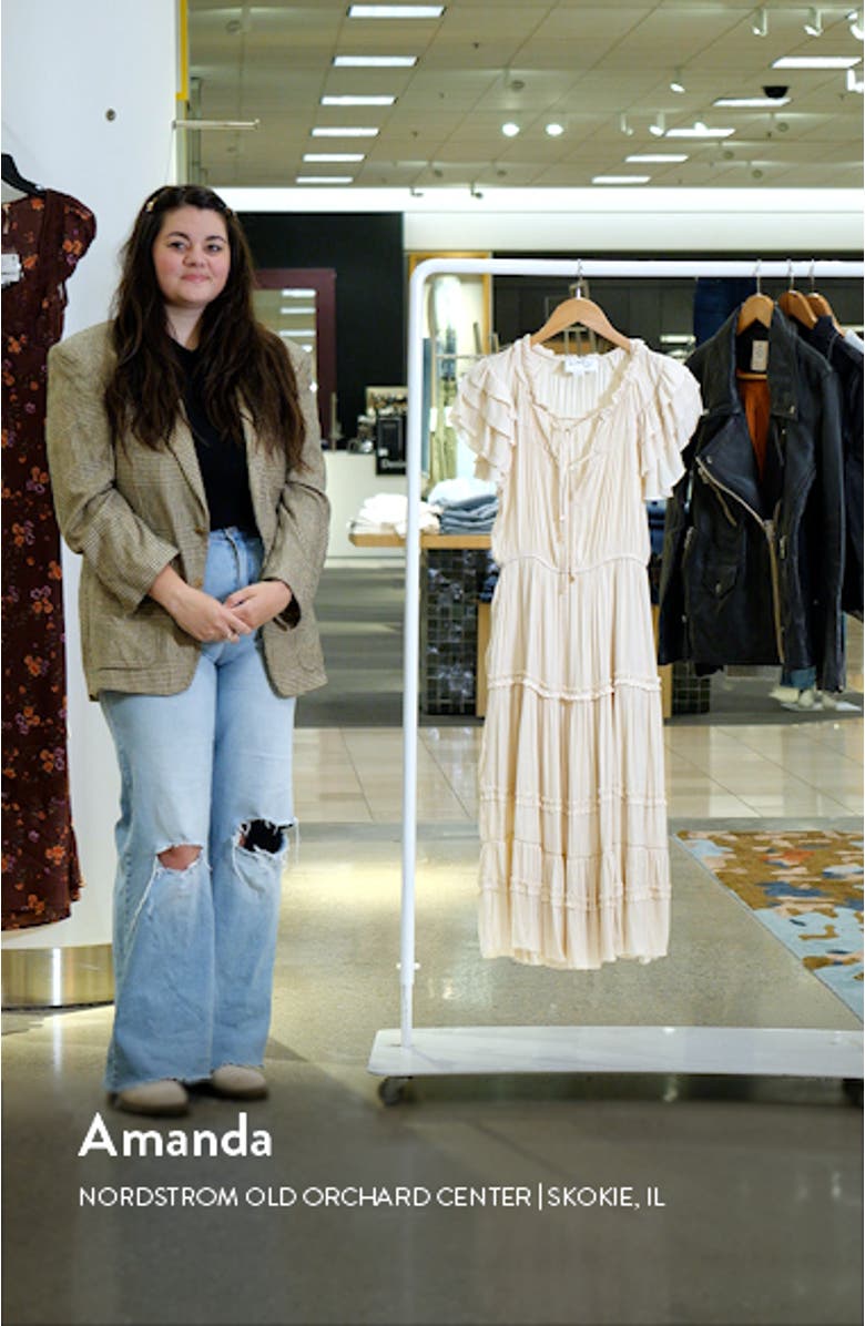 Tiered Ruffle Satin Dress, sales video thumbnail