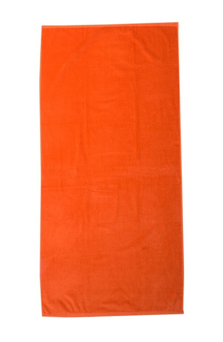 DOHLER Luxury Hotel Solid Pool Towel - Orange, Main, color, Orange