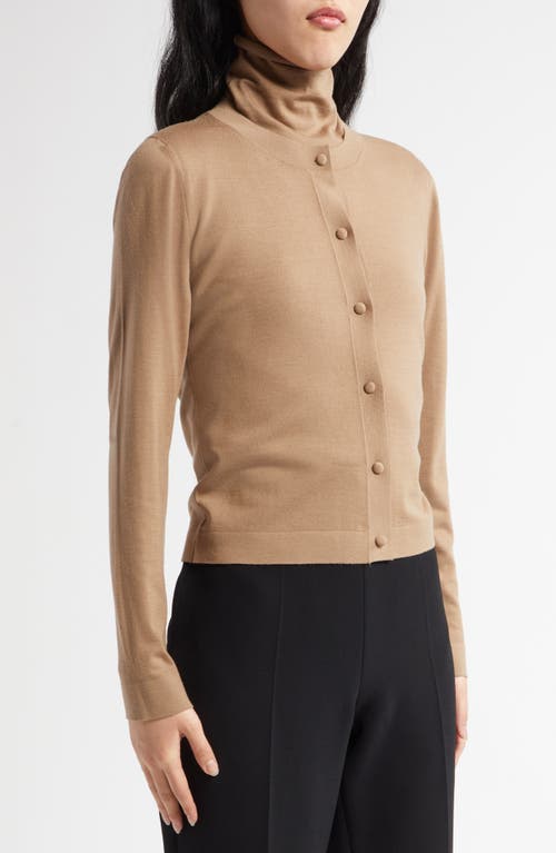 The Row Iyona Wool Cardigan In Camel