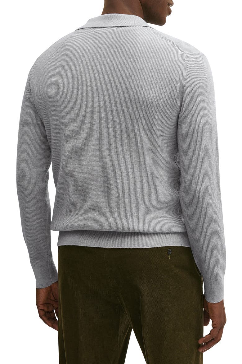 Performance Series Johnny Collar Sweater, Alternate, color, LT. HTHR GREY