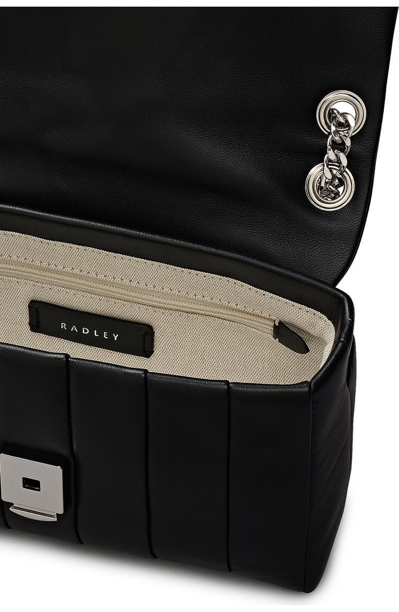 Radley Burton Way Quilted Flap Crossbody Bag, Alternate, color, Black