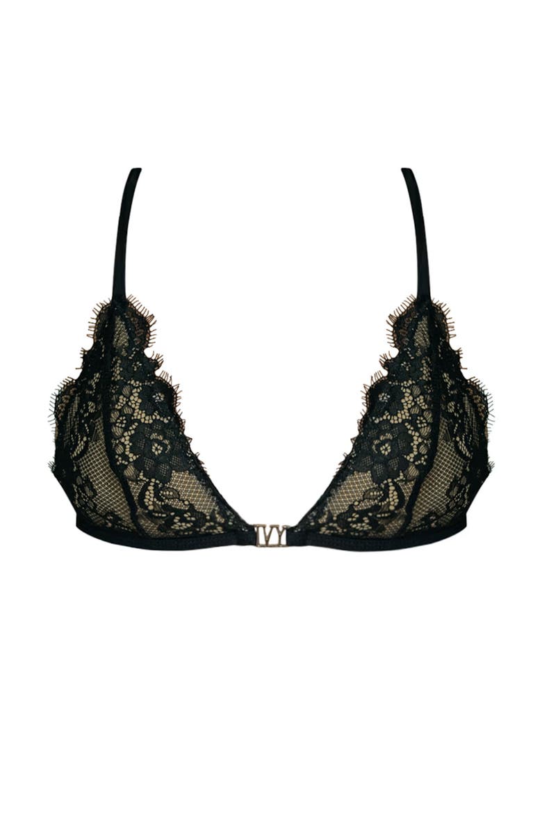 Ivy Swimwear Lucy Bikini Top, Main, color, Black