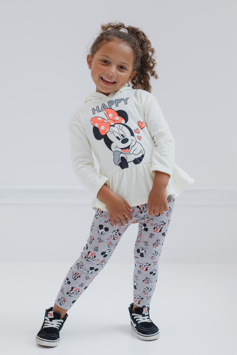 Minnie Mouse 2-Piece Fleece Hoodie and Leggings Set, Alternate, color, Minnie Mouse Oatmeal