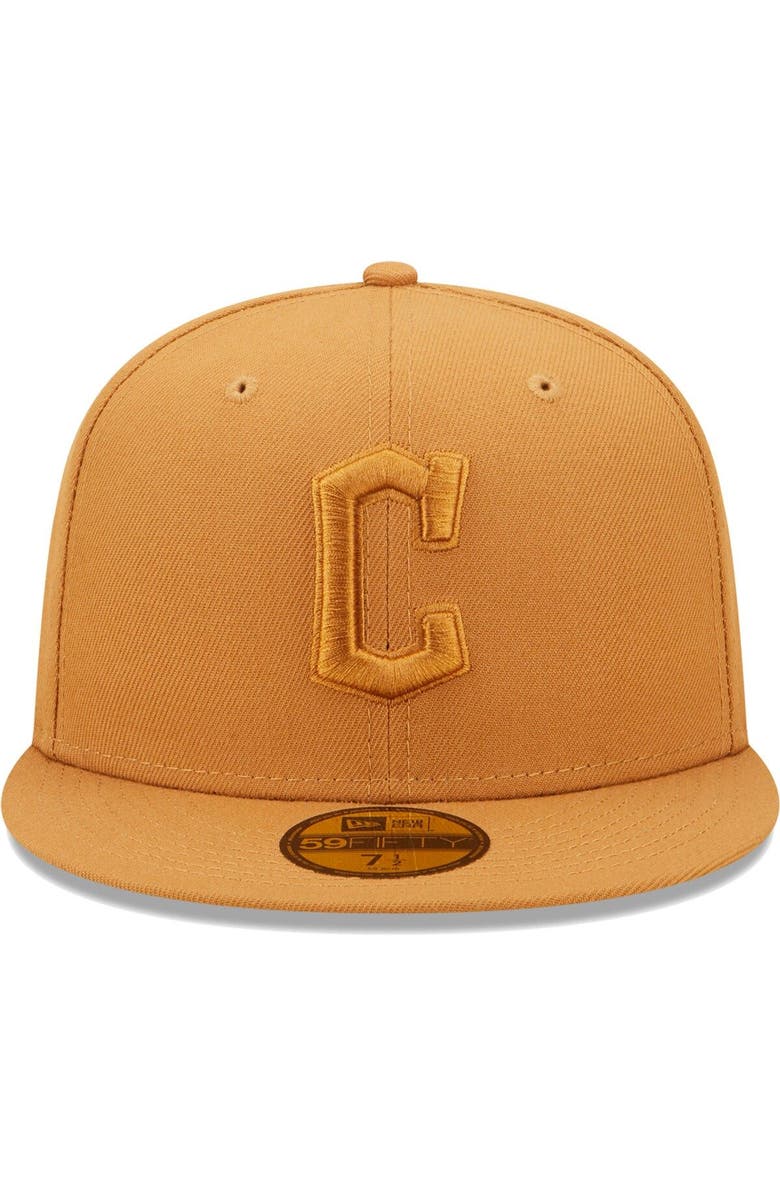 New Era Men's New Era Brown Cleveland Guardians Color Pack 59FIFTY Fitted Hat, Alternate, color, 