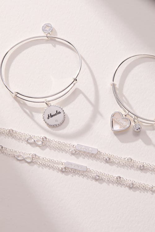 Alex And Ani Abuela Charm Bangle Bracelet In Metallic