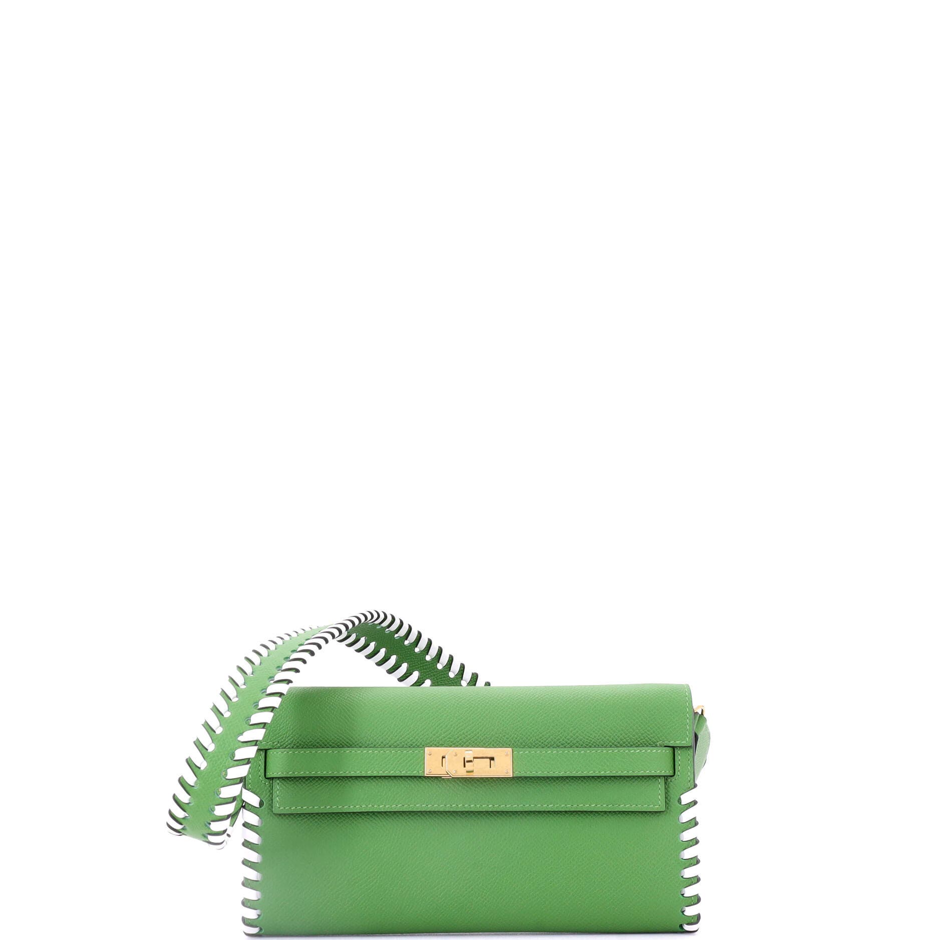 Pre-Owned Hermes Kelly To Go Wallet Tressage Epsom, Main, color, 