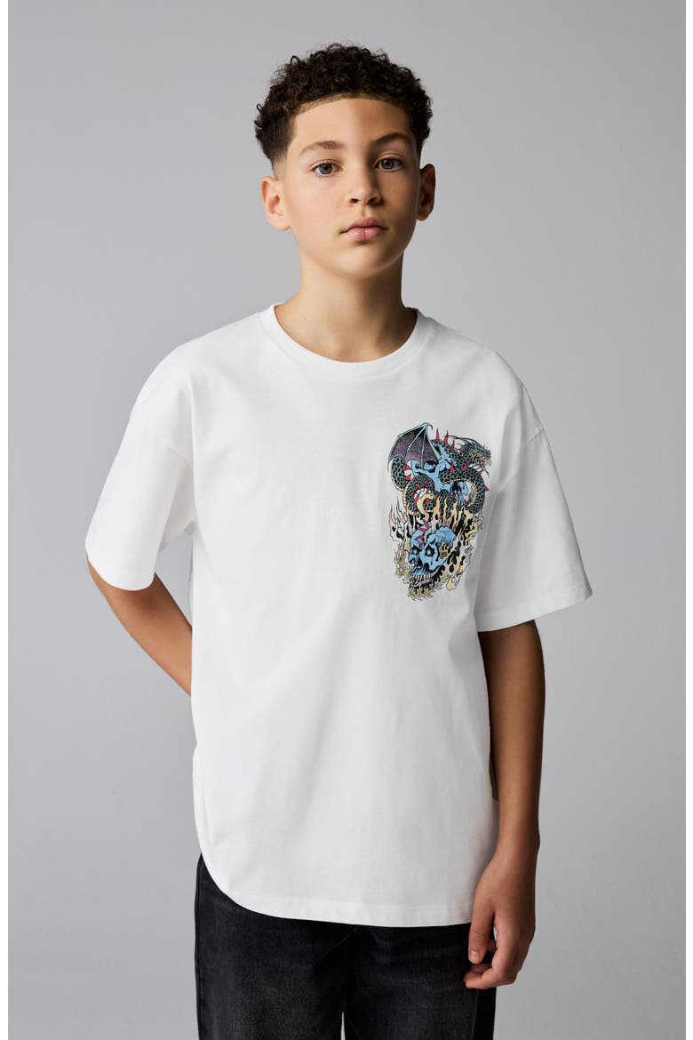 Kids' Writher Graphic T-Shirt, Alternate, color, WHITE