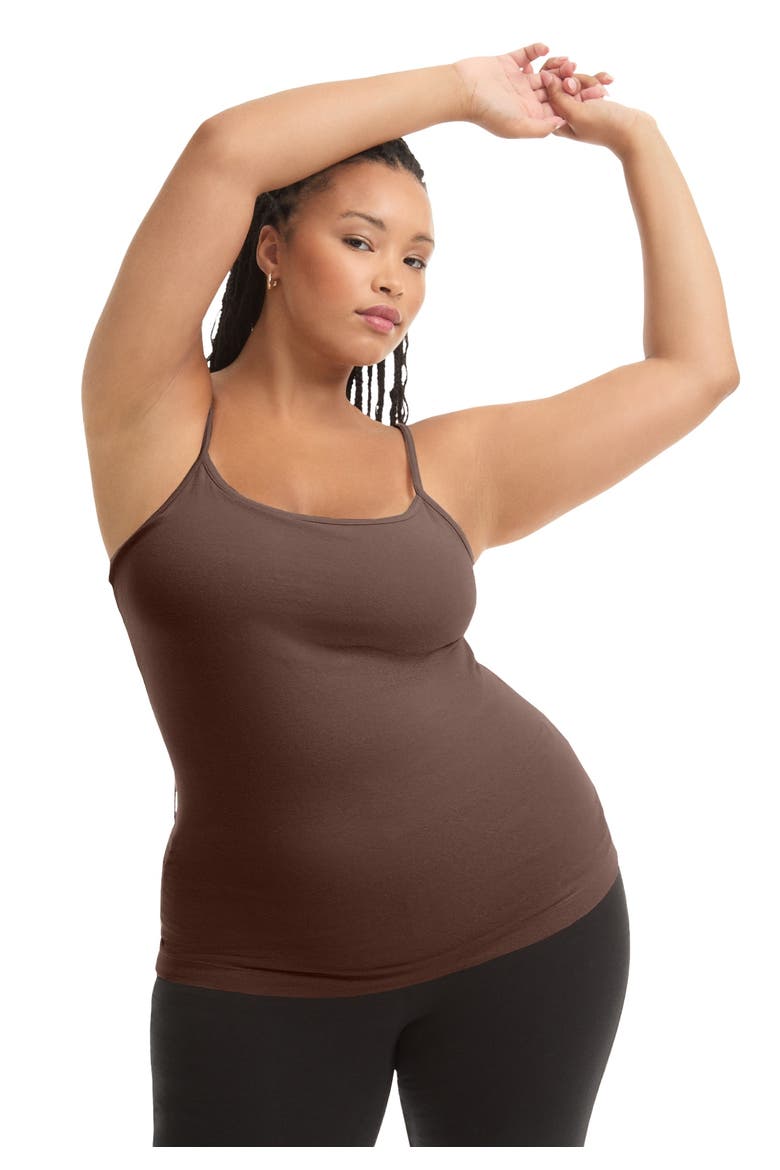 One+Only Shelf Bra Cami, Main, color, CAPPUCCINO