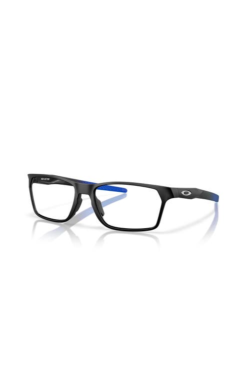 Oakley 55mm Rectangle Optical Glasses In Brown