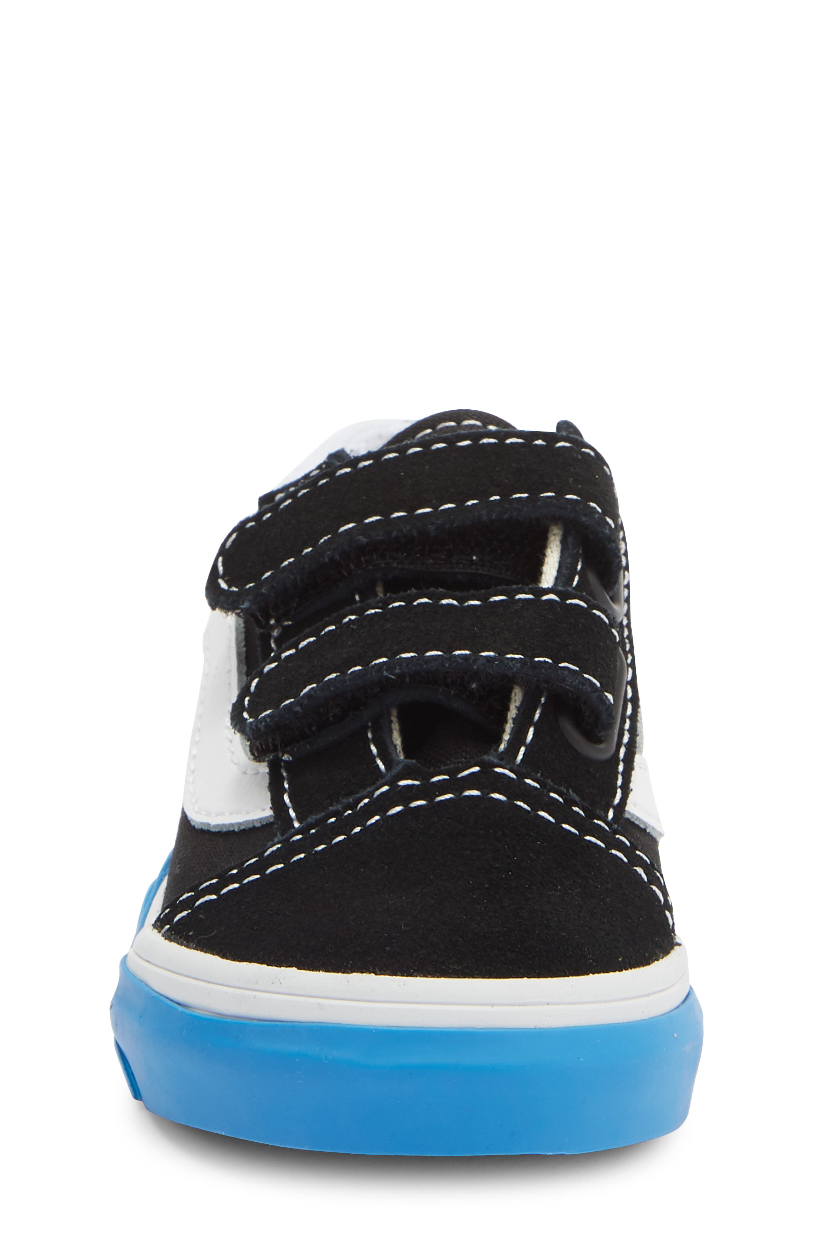 Kids' Old Skool V Wave Sneaker, Alternate, color, BLACK BRIGHT AZURE