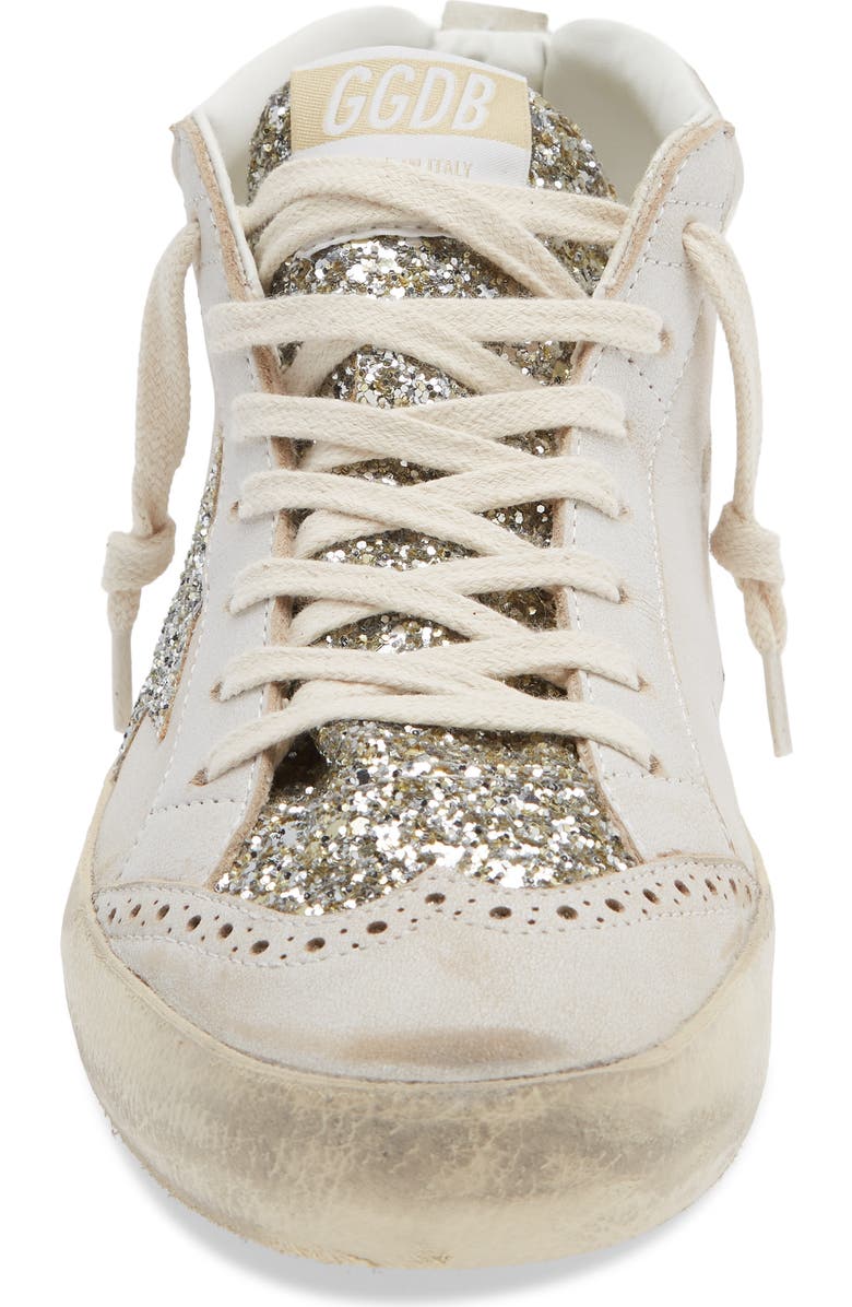 Golden Goose Mid Star Sneaker, Alternate, color, Beige/ Platinum