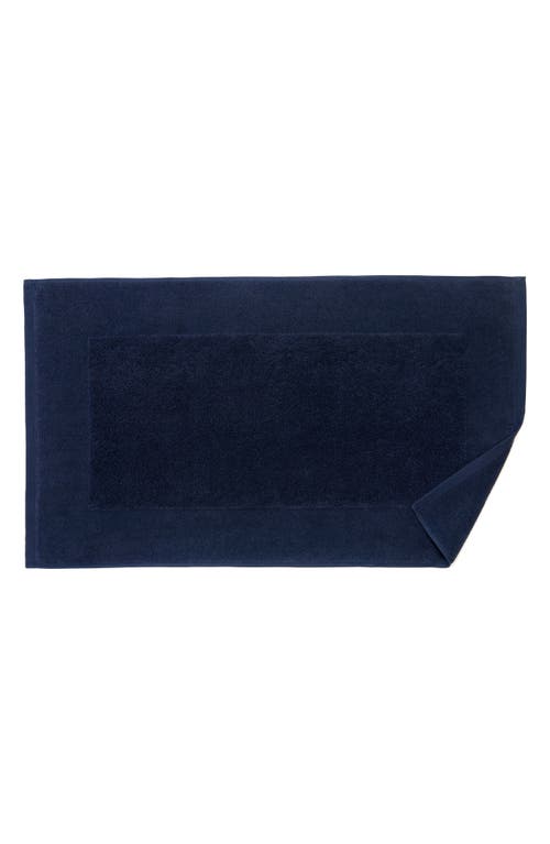 Sferra Bello Nuovo Combed Cotton Bath Mat In Navy