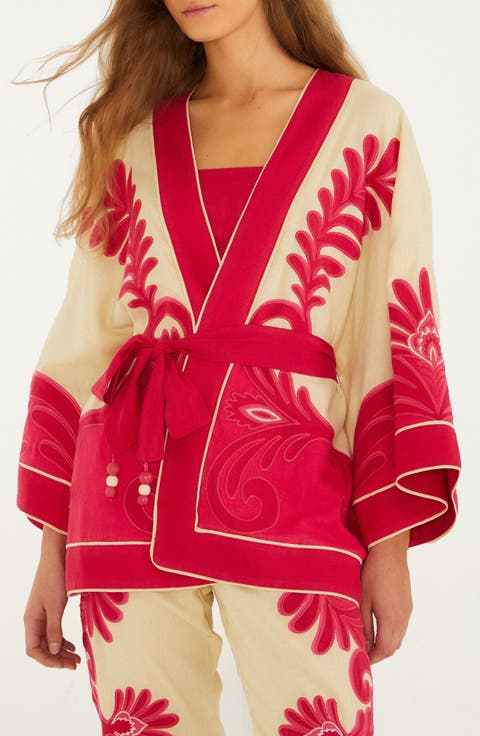 Spring Arabesc Belted Jacket