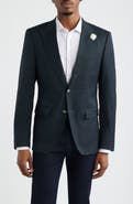 BOSS Huge Wool Blend Peak Lapel Sport Coat