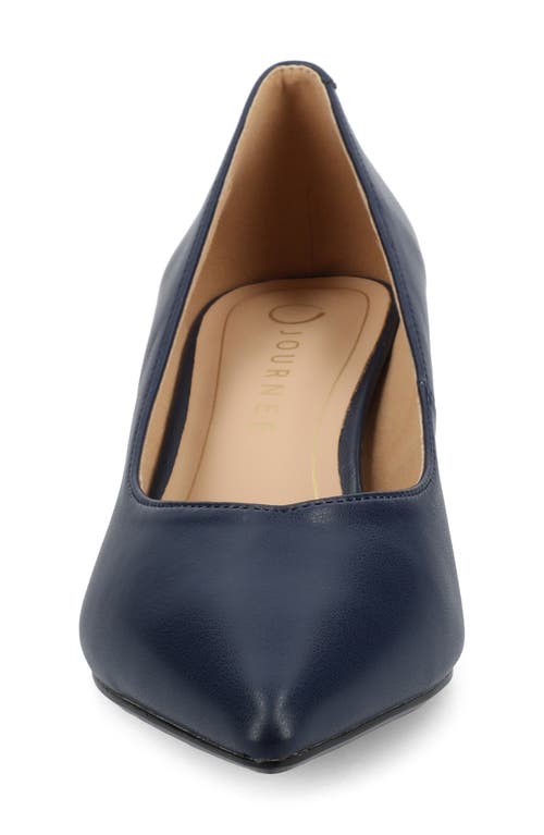 Journee Collection Pammie Pump In Navy