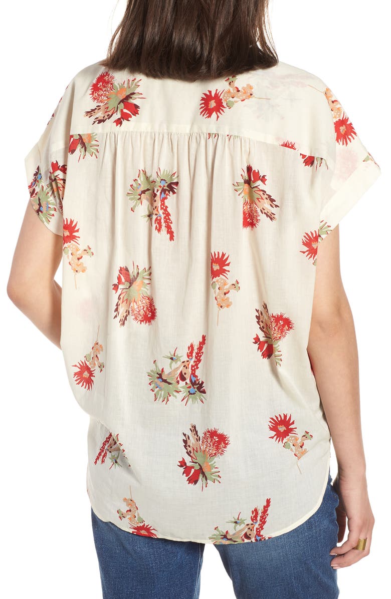 Madewell Central Cactus Floral Shirt, Alternate, color, 