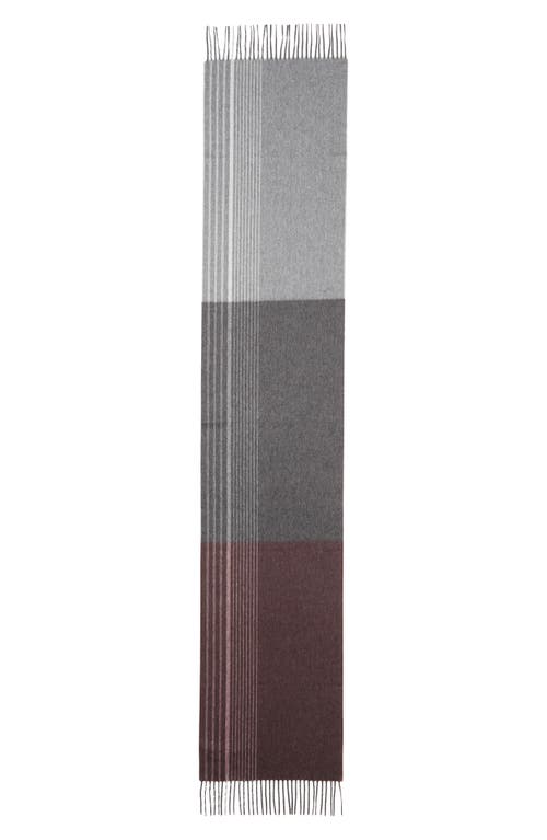 Andrew Stewart Tri-color Cashmere Scarf In Gray