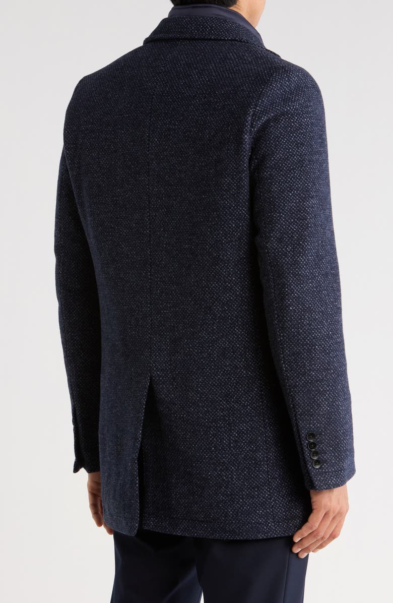 SOUL OF LONDON Melton Coat with Removable Bib, Alternate, color, Navy